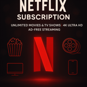 premium netflix subscription – unlimited movies & tv shows